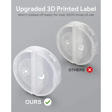 TookMag Pill Organizer for Daily Vitamins and Supplements