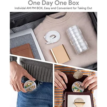 TookMag Pill Organizer for Daily Vitamins and Supplements