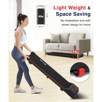 Redliro Walking Treadmill - Compact Under-Desk Fitness Machine