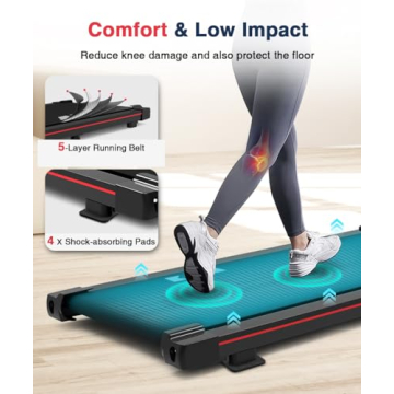 Redliro Walking Treadmill - Compact Under-Desk Fitness Machine