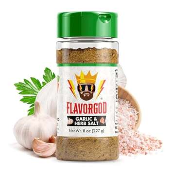 Garlic & Herb Salt Finisher by Flavor God - Premium All Natural & Healthy Spice & Seasoning Mix Blen...