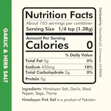 Garlic & Herb Salt Finisher by Flavor God for Healthy Cooking