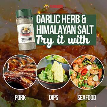 Garlic & Herb Salt Finisher by Flavor God for Healthy Cooking