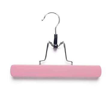 Hairro Portable Hair Extensions Carrier Non-woven Dust-proof Storage Case with Wooden Hanger for Human Hair Extensions, 26 Inch Creamy Pink