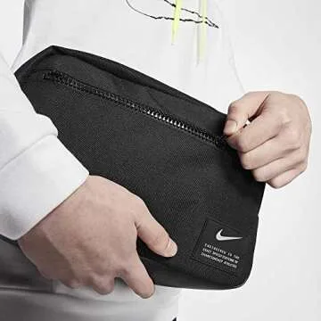 NIKE CQ9470 Utility Gym Bag Unisex-Adult Black/Black/Enigma Stone 1SIZE