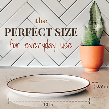 Mora Ceramic Dinner Plates Set of 6 for Mindful Dining