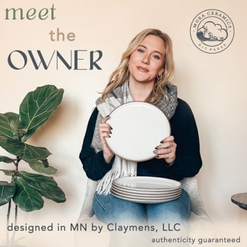 Mora Ceramic Dinner Plates Set of 6 for Mindful Dining