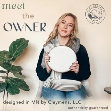 Mora Ceramic Dinner Plates Set of 6 for Mindful Dining