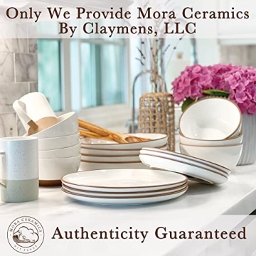 Mora Ceramic Dinner Plates Set of 6 for Mindful Dining