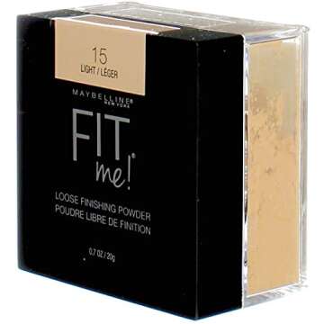 Maybelline Fit Me Loose Finishing Powder, 15 Light, 0.7 oz (Pack of 2)