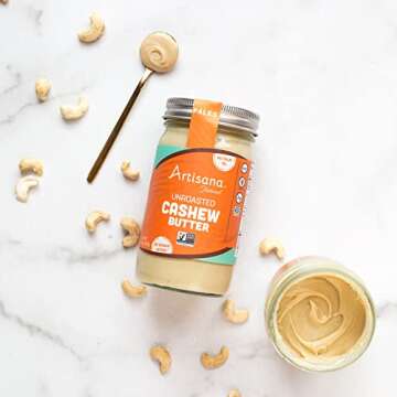 Unroasted Cashew Butter by Artisana Naturals - 14oz Pure Creamy Delight