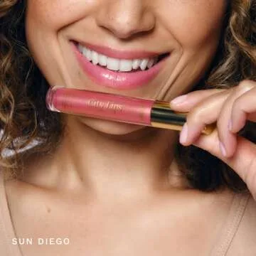 City Beauty City Lips Plumping Lip Gloss Sun Diego - High-Shine Gloss for Fuller, Younger-Looking Lips | Hydrating & Smoothing Lip Treatment Hyaluronic Acid