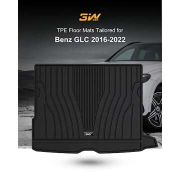 3W Cargo Liner for Mercedes-Benz GLC 2016-2022 – All Weather Custom Fit Trunk Mat