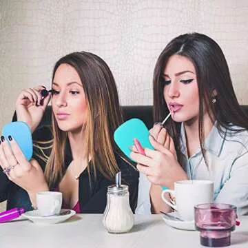 Compact Jetec Handheld Travel Makeup Mirror - 8 Color Set