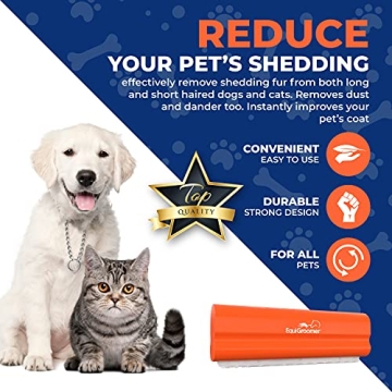 EasyGroomer Deshedding Brush for All Pets - Reduces Shedding