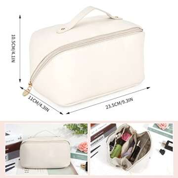 Stylish AJUBENCE Large Storage Makeup Bag for Travelers