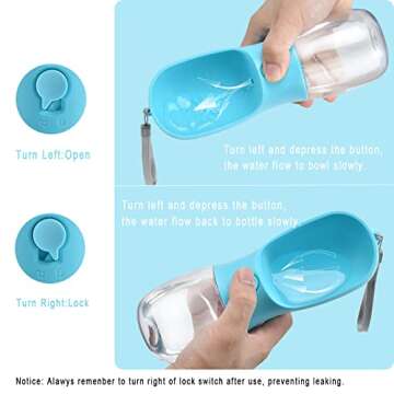 Cibaabo Portable Dog Water Bottle and Food Container