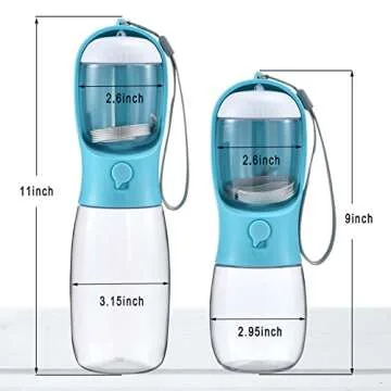 Cibaabo Portable Dog Water Bottle and Food Container