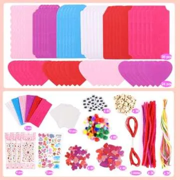 Valentine's Day DIY Craft Kit for Kids - 401 PCS