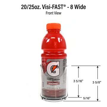 Display Technologies Fridge Organizer & Soda Can Dispenser for Refrigerator - Drink Dispenser & Refrigerator Storage (2-Pack)