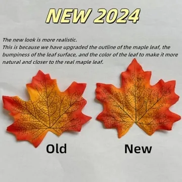 Jiesky 360 Pcs Artificial Maple Leaves for Fall Decor
