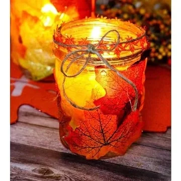 Jiesky 360 Pcs Artificial Maple Leaves for Fall Decor