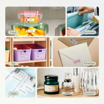 NIIMBOT D110 Upgraded Version Mini Label Maker Machine with Tape, Portable Bluetooth Thermal Printer, Sticker Labeler with Multiple Templates for Office Organization Home Kitchen School, Green