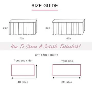 JEVIX 6ft Table Skirt Rainbow Tablecloth Unicorn Tutu Table Skirt for Rectangular Table Birthday Party Decoration