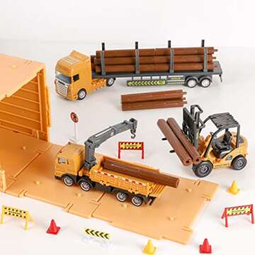 iPlay, iLearn Construction Toy Set for Kids - 54 Pieces