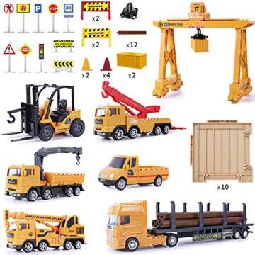 iPlay, iLearn Construction Toy Set for Kids - 54 Pieces