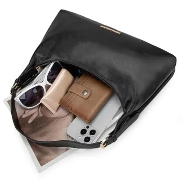 Montana West Vegan Leather Trendy Shoulder Hobo Bag