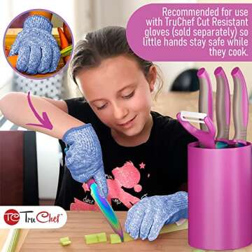 Kids Knife Set For Cooking – Safe 5 Piece Cooking Set