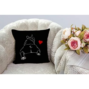 Stylish SSOIU Bulldog Pillow Cover for Cozy Decor