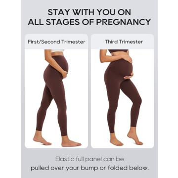 Soft High-Waisted Maternity Leggings for Active Moms