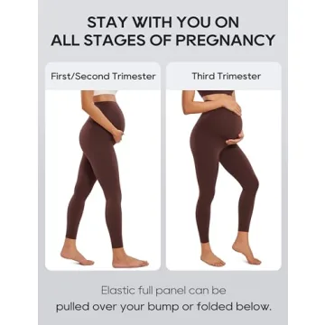 Soft High-Waisted Maternity Leggings for Active Moms