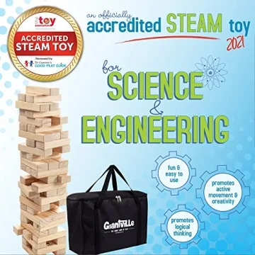 Giantville Giant Tumbling Timber Toy - Fun for All Ages!