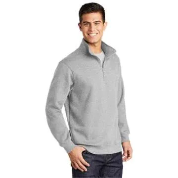 SPORT-TEK Men's 1/4 Zip Sweatshirt - Comfort & Style