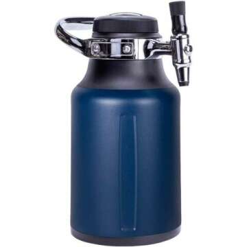 GrowlerWerks 64 oz Carbonated Growler for Beverages