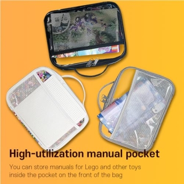 Holay PVC Zippered Toy Organizer Durable Transparent Storage