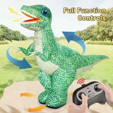Jovow Remote Control Inflatable Dinosaur Toy for Kids