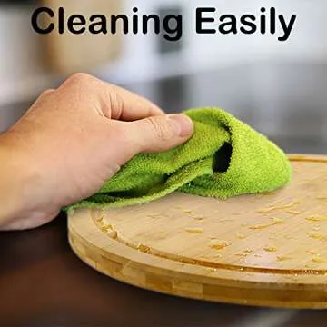 12" Premium Solid Bamboo Lazy Susan Wood Turntable Tray Cabinet Organizer, Balanced Smooth Spin Thicken Round Wood Tray Rotating Spice Rack for Kitchen Pantry Countertop Table