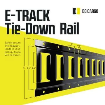 DC Cargo Mall E Track Tie Down Rail Kit 2' 4 Pack