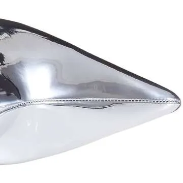 The Drop Women's Gail Heeled Ankle Boot Silver Mirror, 12