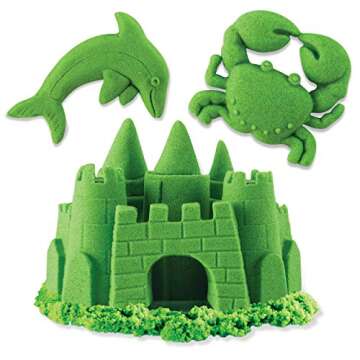 Kinetic Sand Spinmaster Modelling Sand Base Pack – 227 g Green | Perfect for Creative Play