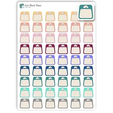 Weight Tracker Stickers / 54 Write In Scale Stickers(1/2”) / Health Wellness Fitness Goal Stickers/Essential Productivity Life/Bullet Bujo Journal/Scrapbooking DIY Calendar (One Sheet)
