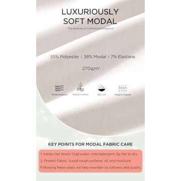 ODODOS Modal Soft Split Hem Turtleneck Sweatshirts for Women Long Sleeve Casual Pullover Top, Ivory, Large