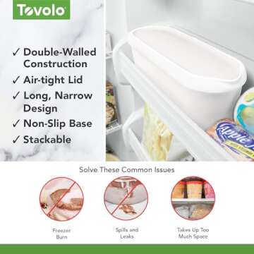Tovolo Glide-A-Scoop Ice Cream Containers - 2.5 Qt