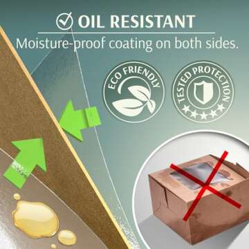Borganic Cookie Boxes - Strongest Oil Resistant Bakery Boxes