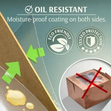 Borganic Cookie Boxes - Strongest Oil Resistant Bakery Boxes