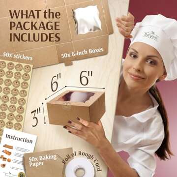 Borganic Cookie Boxes - Strongest Oil Resistant Bakery Boxes